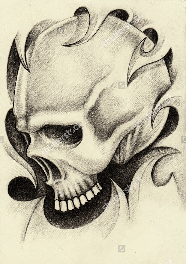 Cracked Skull Drawing at GetDrawings | Free download