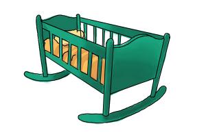 300x200 How To Draw Cradle Step By Step