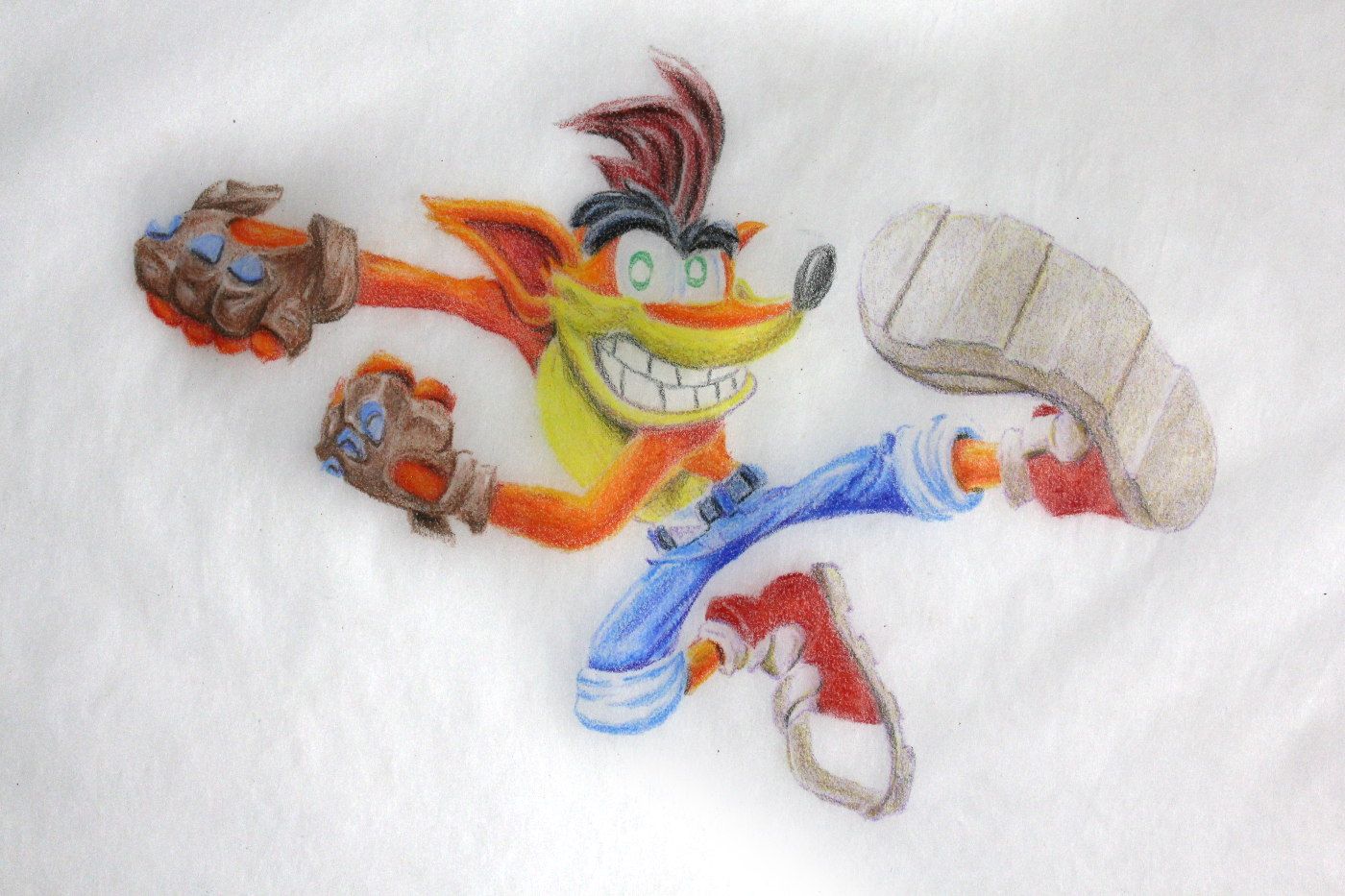 1400x933 I Draw Crash Bandicoot Process