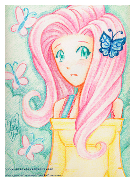 540x729 Mlp Fim Crayola Crayon Fluttershy By Lemiacrescent