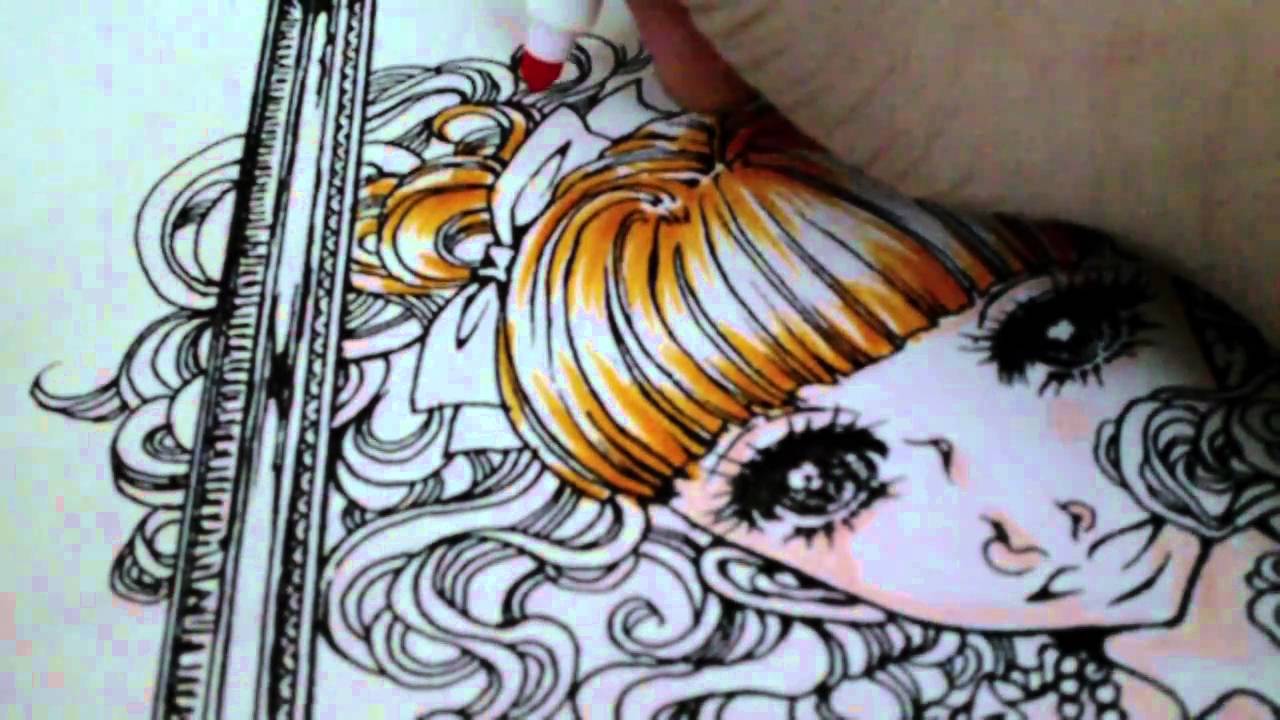 1280x720 How To Draw Manga Coloring Hair With Crayolas