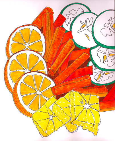 404x495 It's About Art And Design More Food Drawings With Crayola Markers