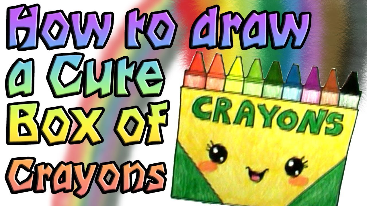 1280x720 How To Draw A Cute Box Of Crayons