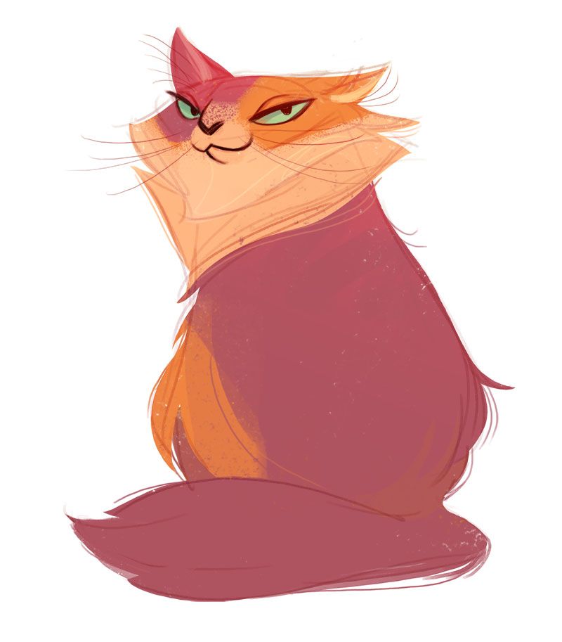 800x913 Daily Cat Drawings 380 Fancy Pink Calico Drawings