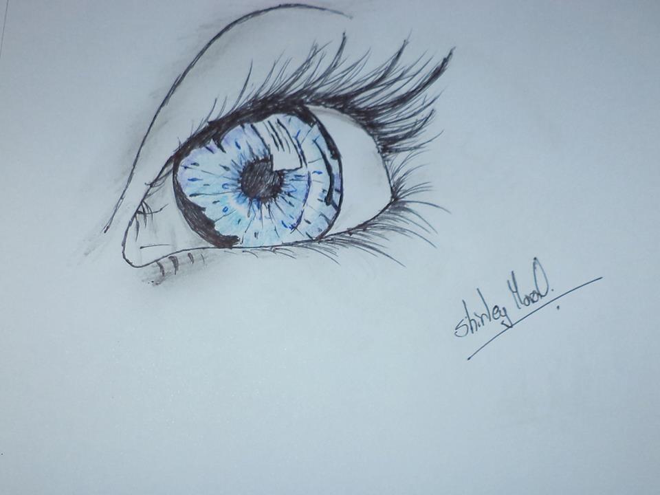 960x720 Crazy Eyes Draw Drawing