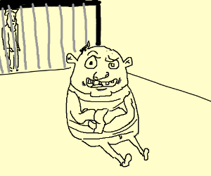 300x250 Crazy Guy In Straight Jacket (Drawing By Jaybirdljd)