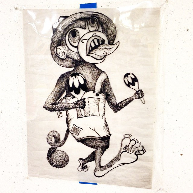 640x640 My Crazy Monkey Man With Maracas