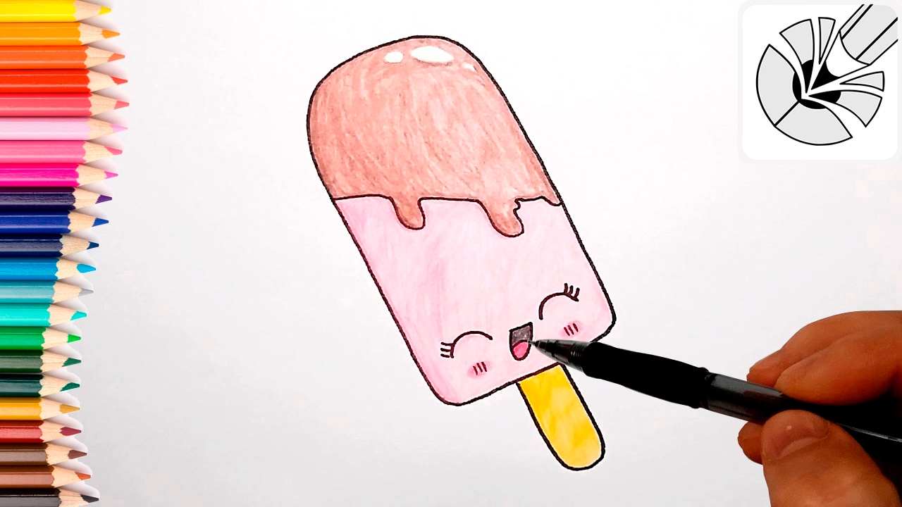 1280x720 How To Draw A Cute Ice Cream And Color