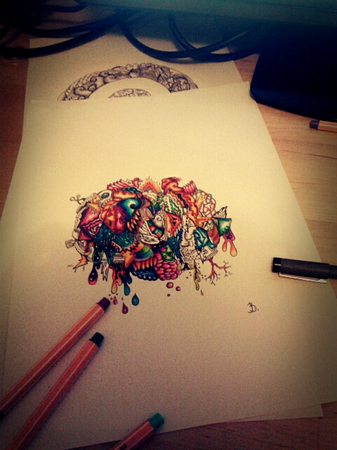 480x640 My Newest Creation Drawing