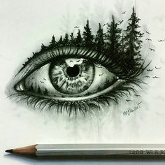 236x236 Super Creative Eye Drawing By @majla Art