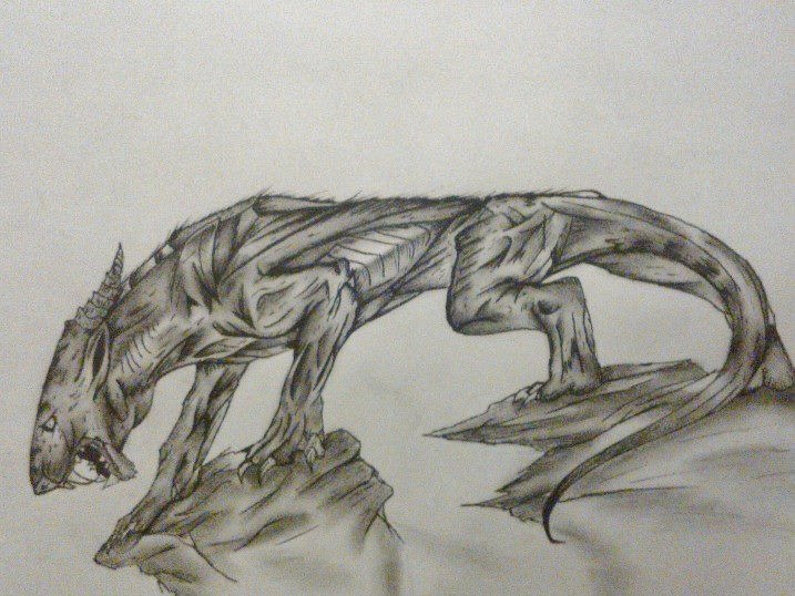 717x538 My Latest Drawing (Creature Of The Night) By Thewolfx27