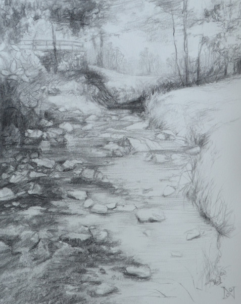 Creek Drawing at GetDrawings | Free download