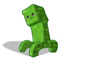300x200 How To Draw A Chibi Minecraft Creeper How To Draw Chibi
