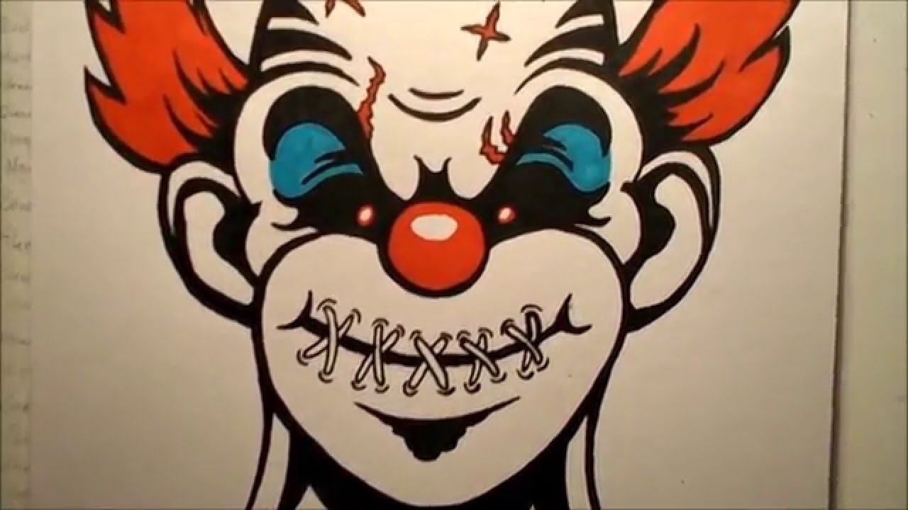 1280x720 How To Draw An Evil Clown Iv