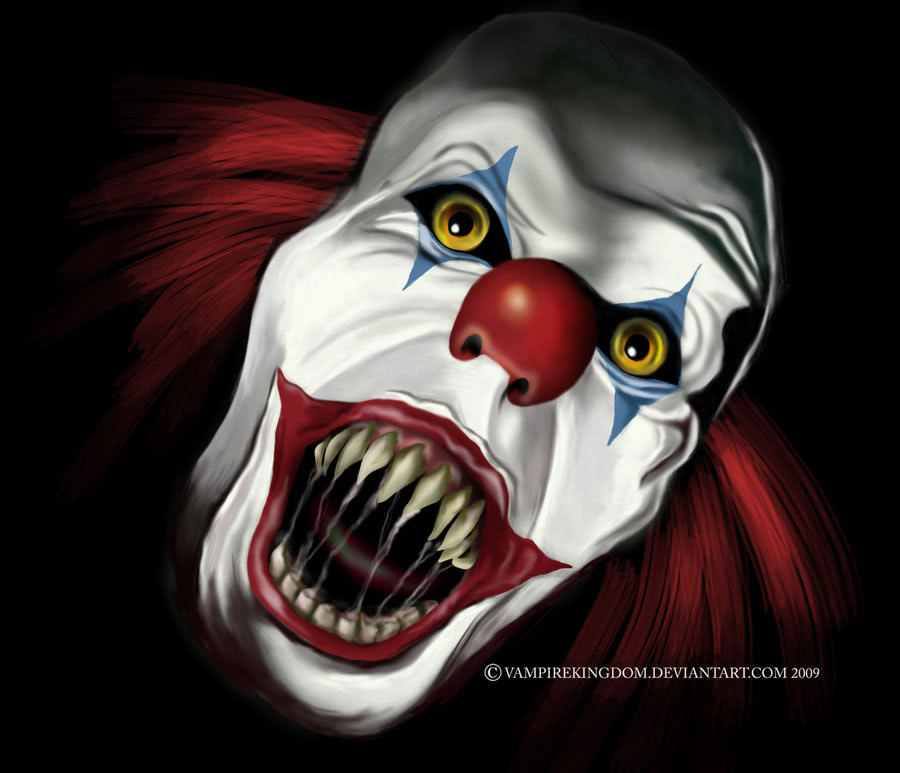 900x773 Clowns Digital Drawing 50 Scary Clowns That Will Haunt In Your