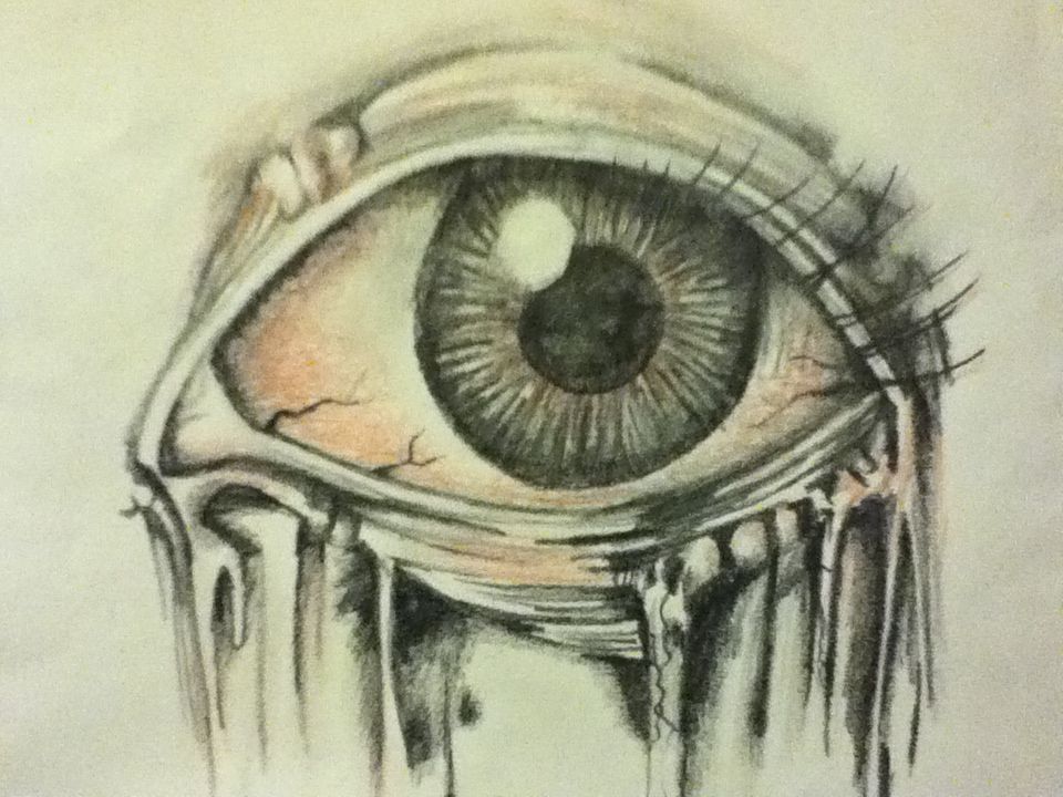 960x720 Creepy Eye Drawing Maria Almaraz Art Is My Life