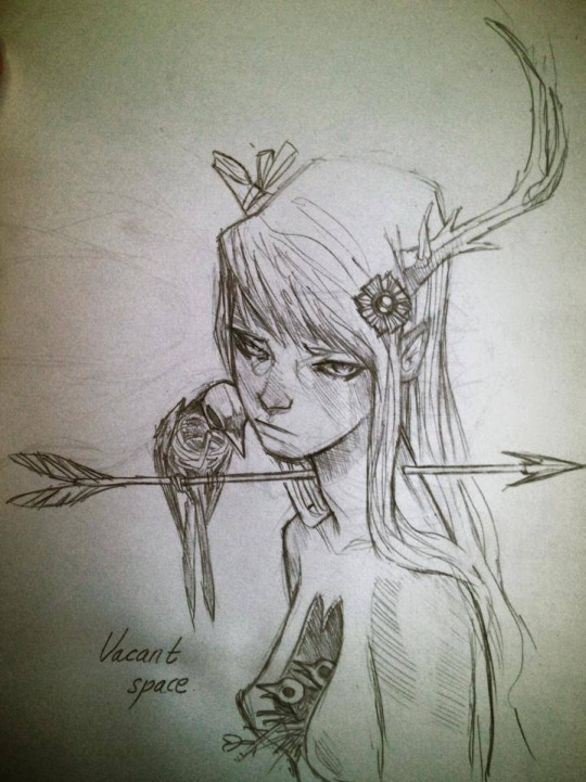 540x721 Soliloquy Of A Broken Girl Traditional Art Girls