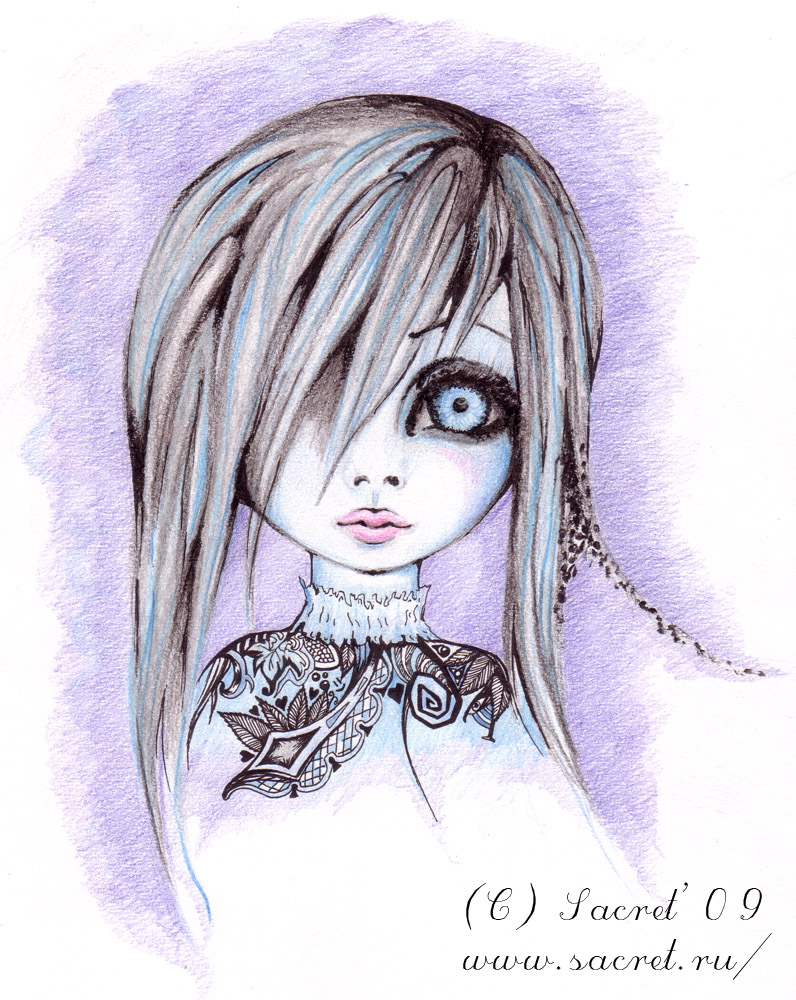 796x1000 Little Creepy Girl By Sacret On @