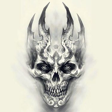 Creepy Skull Drawing at GetDrawings | Free download