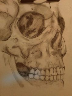 236x314 Drawing Illustration Death Art Creepy Skull Skeleton Art