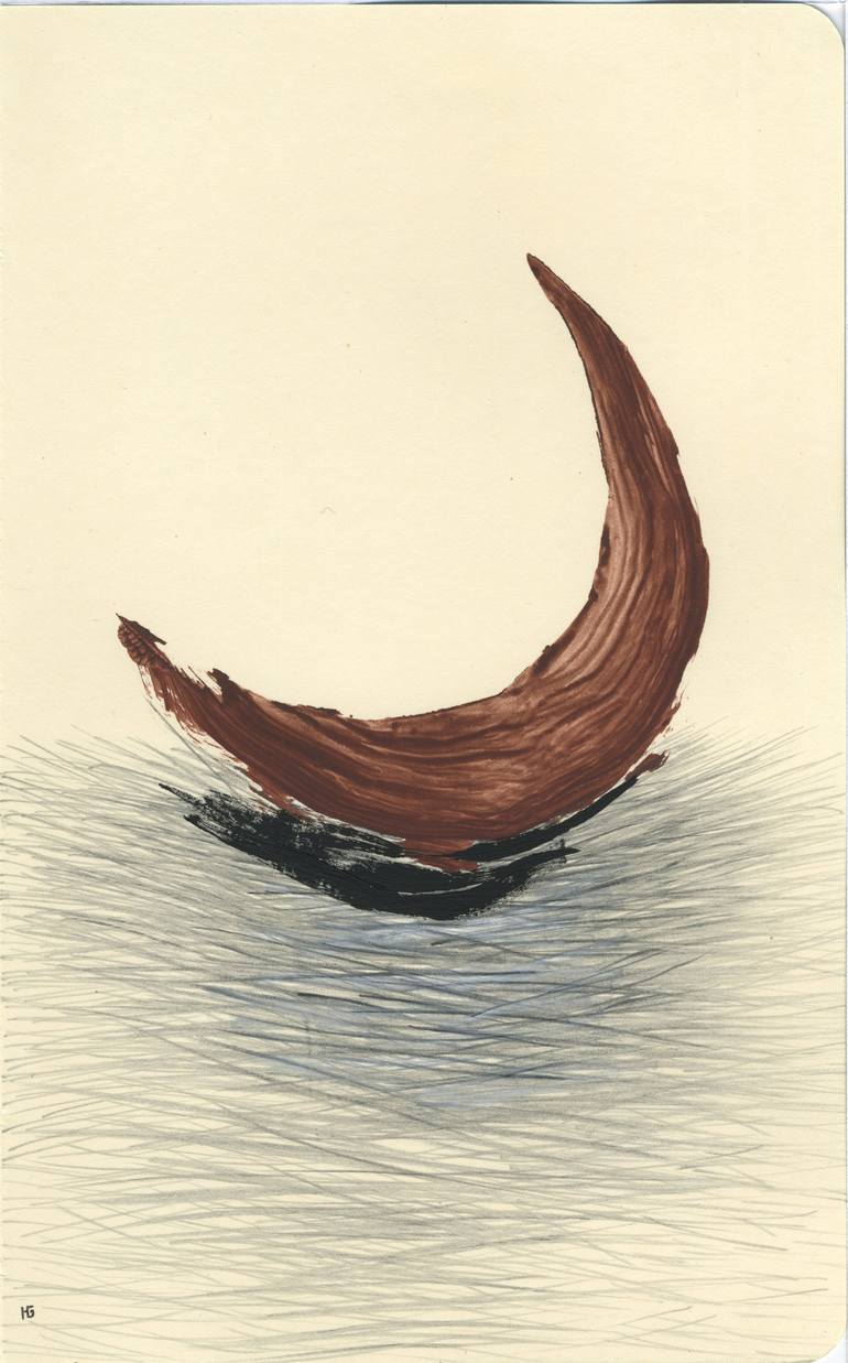 770x1237 Saatchi Art Crescent Moon, Book 12