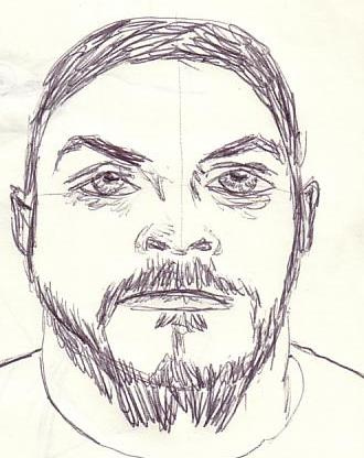 330x416 Criminal Sketch As Usual, The Eyes Are Too Big. Alston Adams
