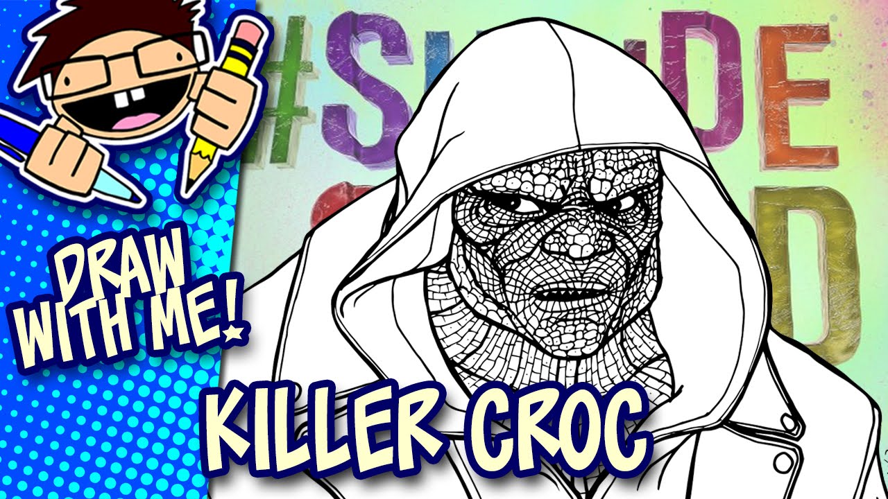 1280x720 Let's Draw Killer Croc (Suicide Squad) Advanced Drawing Guide