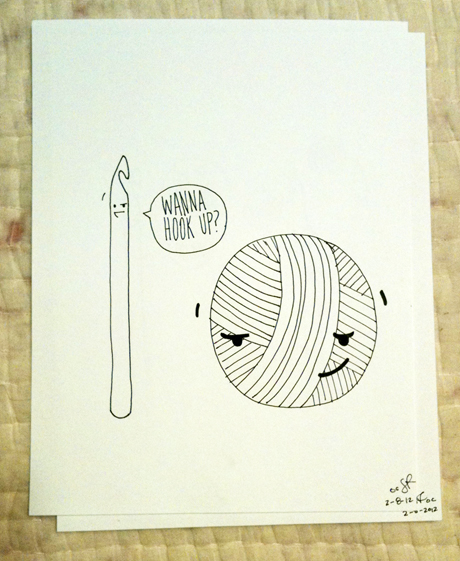 460x561 Crochet Drawings Irokmimi