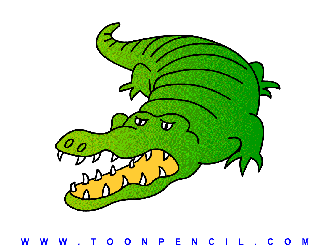 1125x843 How To Draw Alligator For Kids Clipart Panda