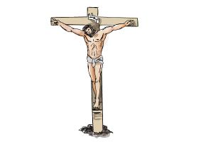 300x200 How To Draw Jesus On The Cross.we Will Teac H You How To Draw