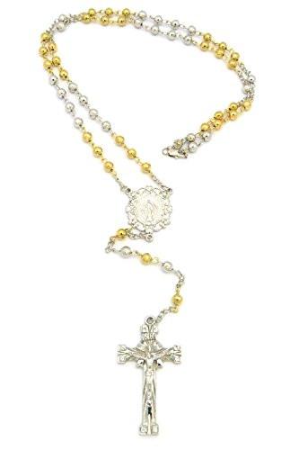 333x500 Filigree Style St. Mary Charm And Crucifix Cross Jesus Pendant 36