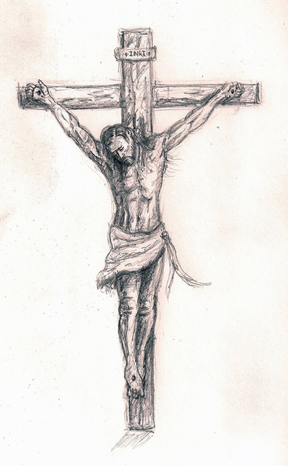 1182x1916 Pencil Drawings Of Jesus On The Cross Real Jesus Cross Pencil