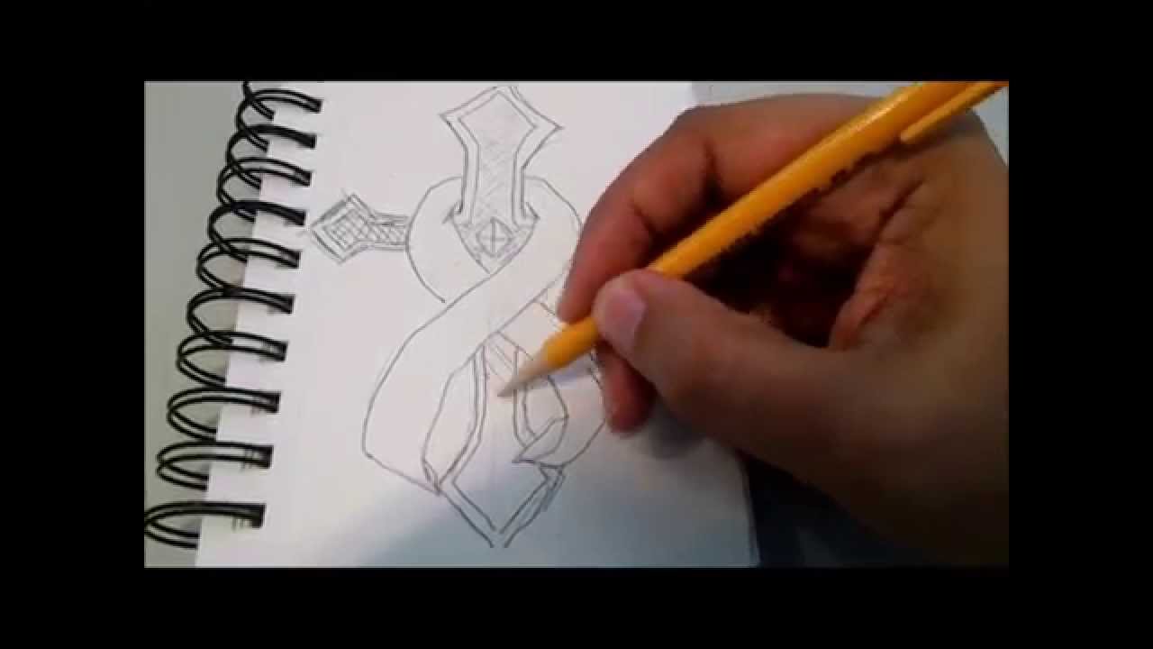 1280x720 How To Draw A Cross And Ribbon (Cancer Survivors)
