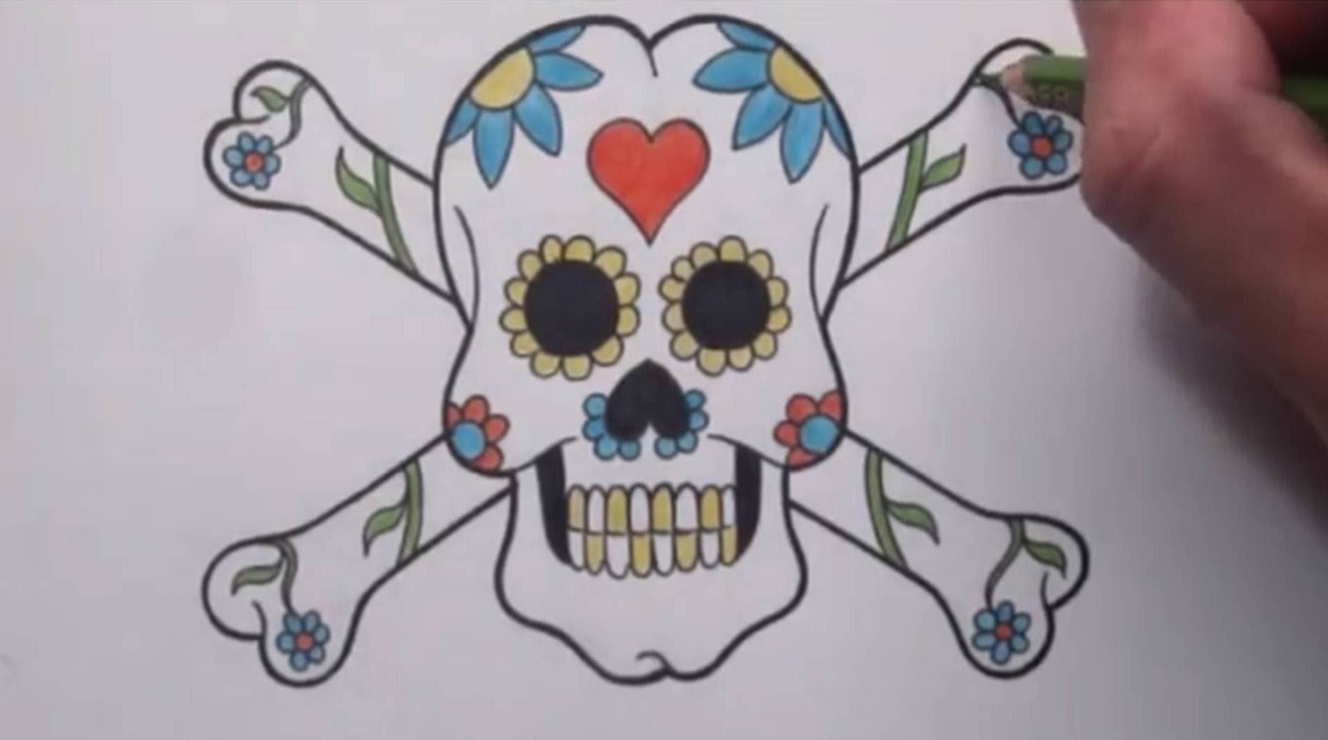 1886x1051 Drawing A Sugar Skull And Crossbones