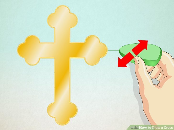 728x546 How To Draw A Cross 12 Steps (With Pictures)