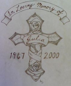 236x285 Easy Drawings Of Crosses With Roses Cross Of Love Locked By