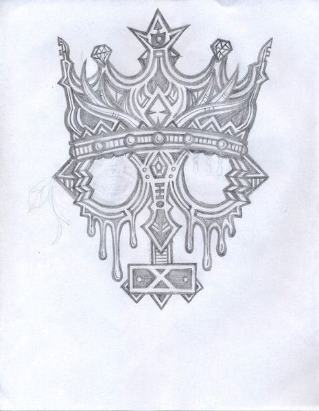 465x600 Kings Crown Drawing