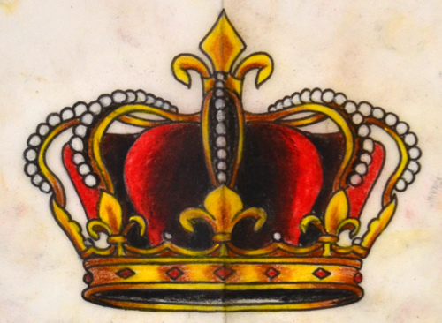 500x366 Crown Drawing