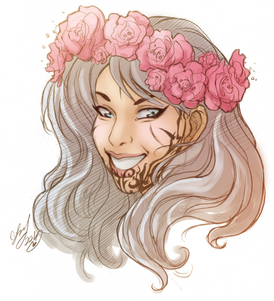 932x1024 Flower Crown Drawing Flower Crown Drawing Tumblr Tough Little