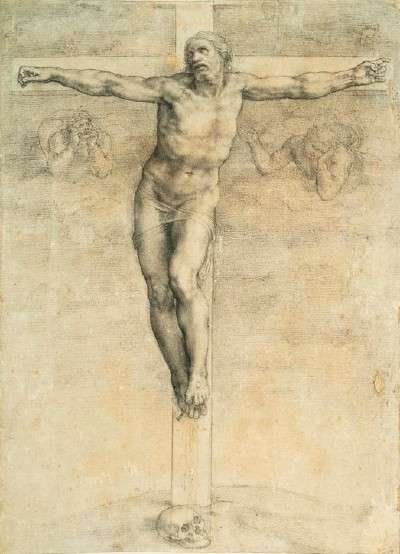 400x554 Crucifixion (C. 1541) By Michelangelo Howstuffworks