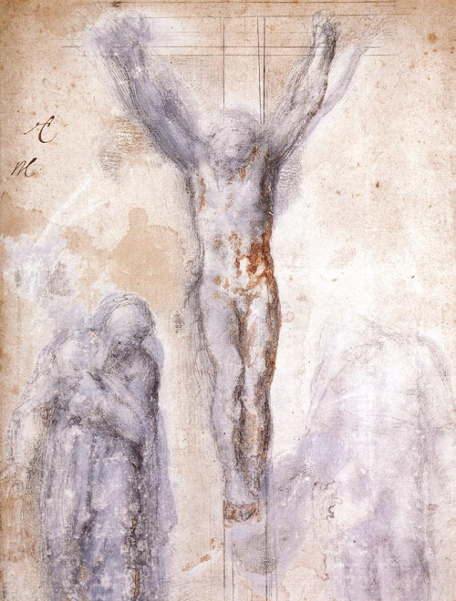 500x660 Michelangelo, Drawing For Christ's Crucifixion Art