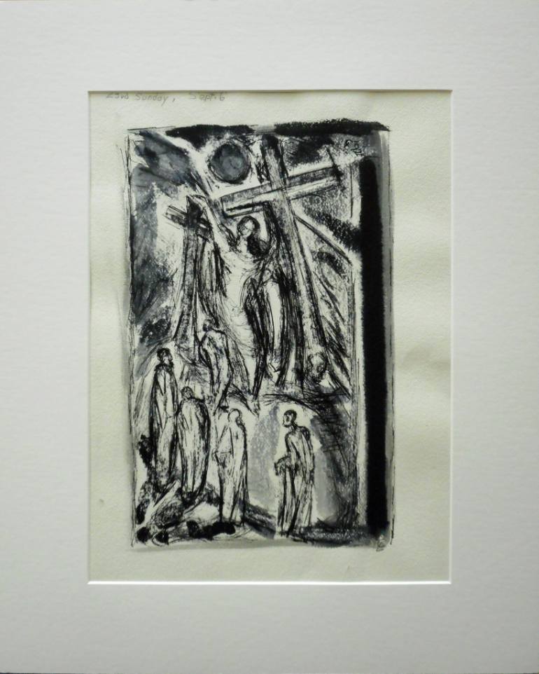 770x962 Saatchi Art Crucifixion Drawing By Charlotte Lichtblau