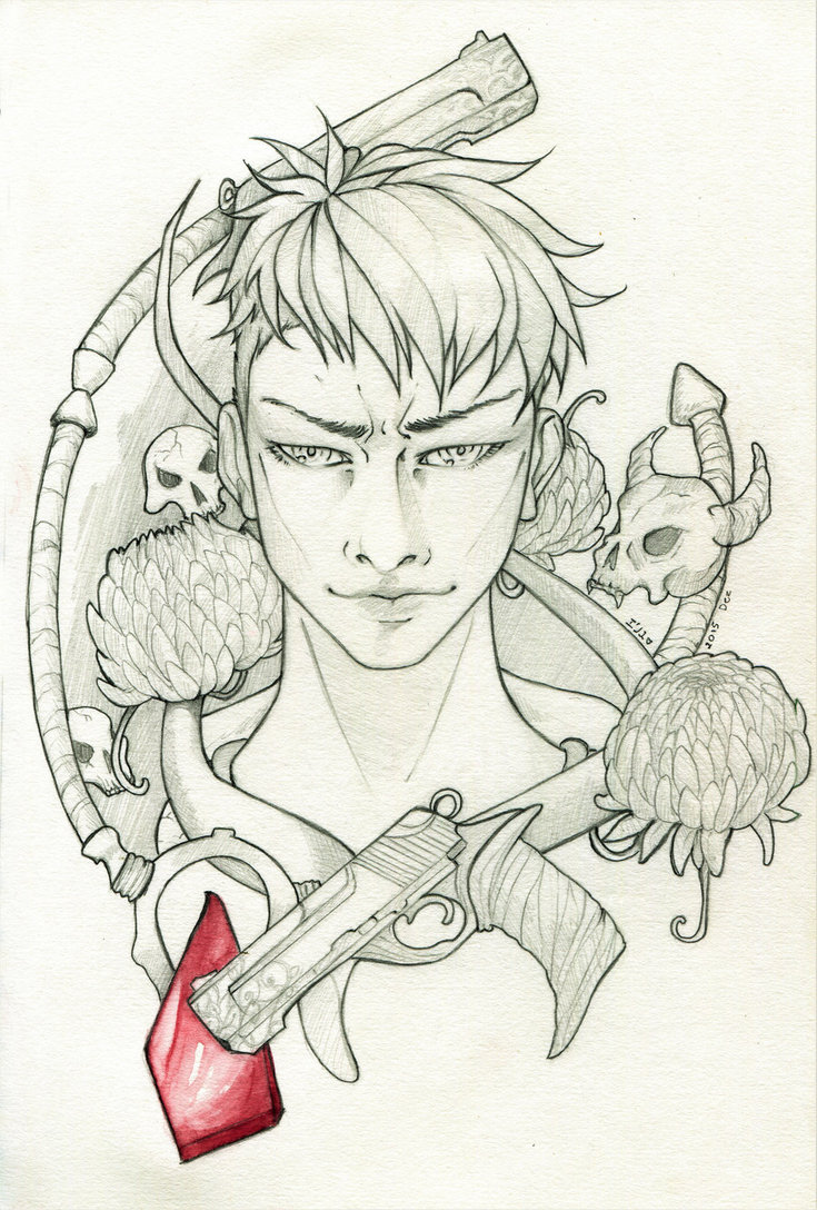 735x1088 Devil May Cry Dante Original Drawing Sale By Ellissg