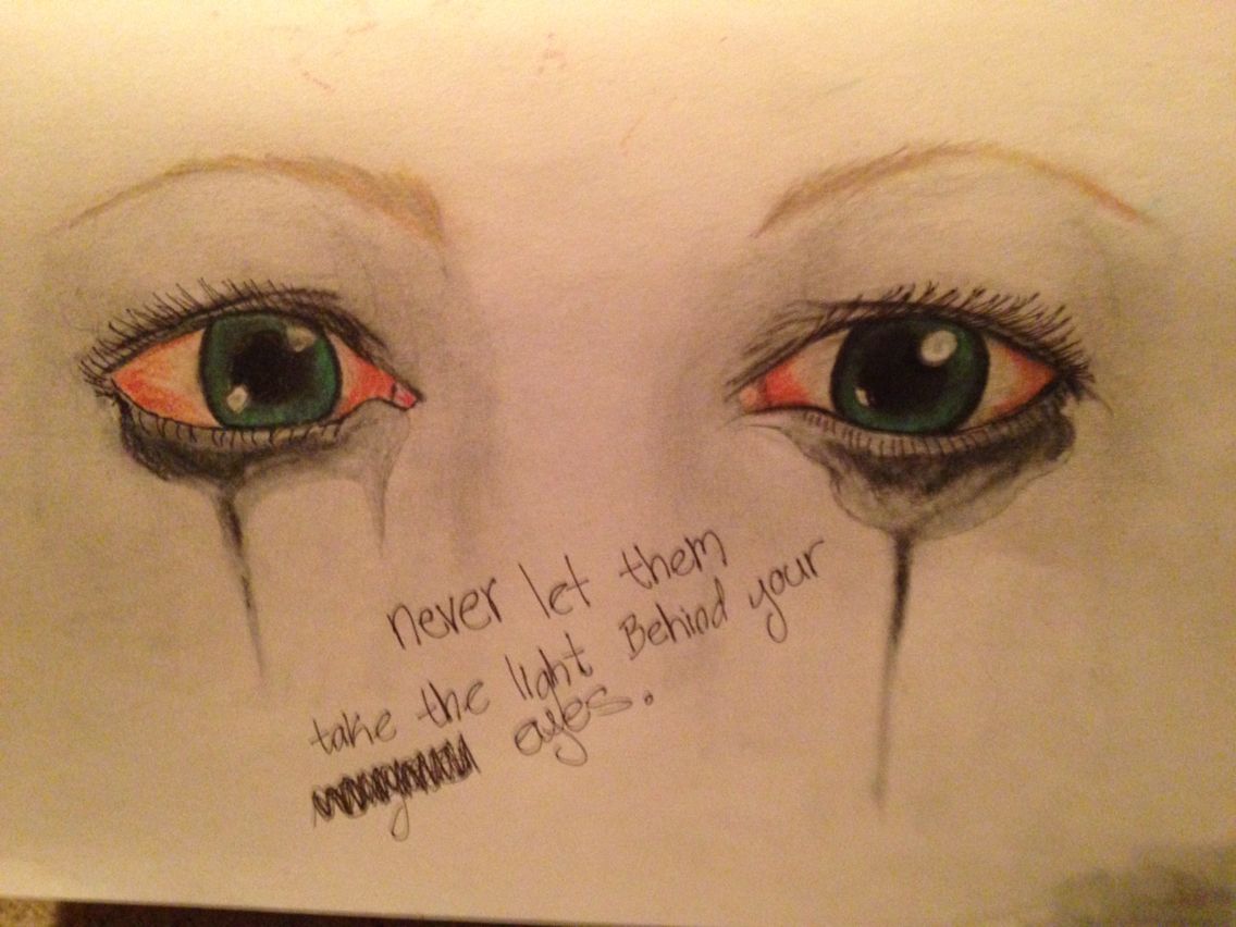 1136x852 The Light Has Left My Eyes ( Drawing Of Girl Crying) My Art