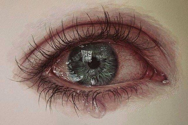 610x406 Amazing, Anxiety, Beautiful, Color, Crying, Drawing, Eyes