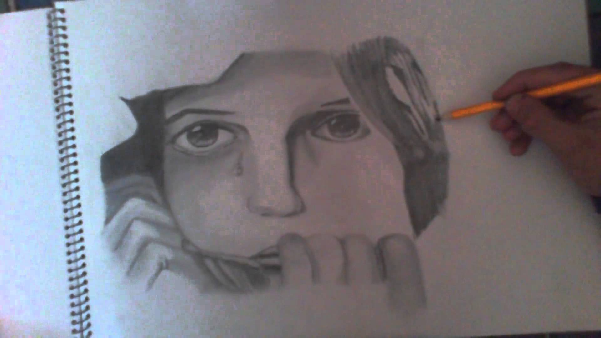 1920x1080 How To Draw A Girl Crying Time Lapse [Full Hd]