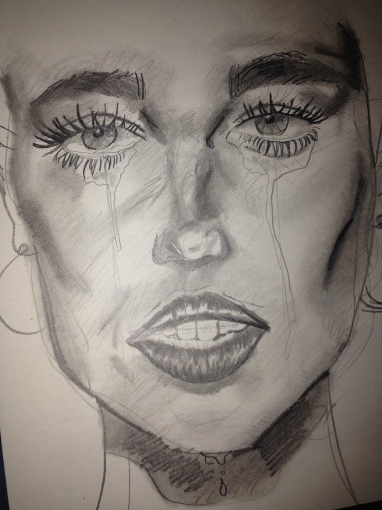 774x1032 Crying Woman Sketch By Sunflowereffect