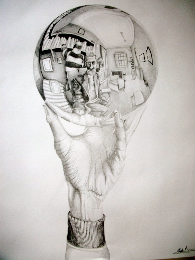 774x1032 M.c. Escher Crystal Ball By Mtz 303