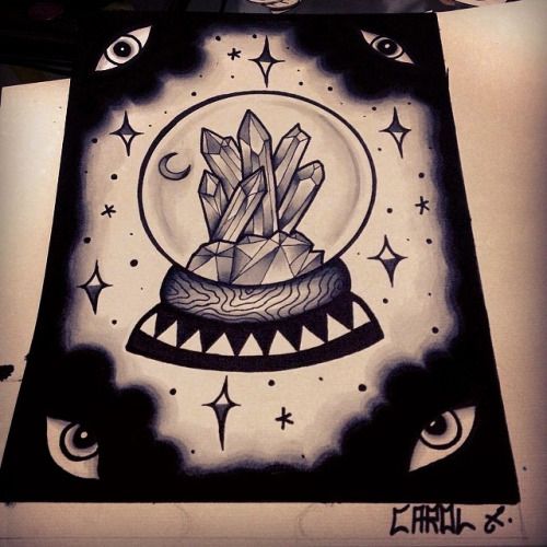 500x500 Crystal Traditional Tattoos