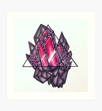 210x230 Crystal Cluster Drawing Art Prints Redbubble